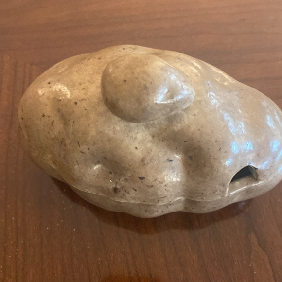 Baked Potato ceramic Dish Lidded Sour Cream Holder. No Spoon. Vintage - Picture 2 of 7